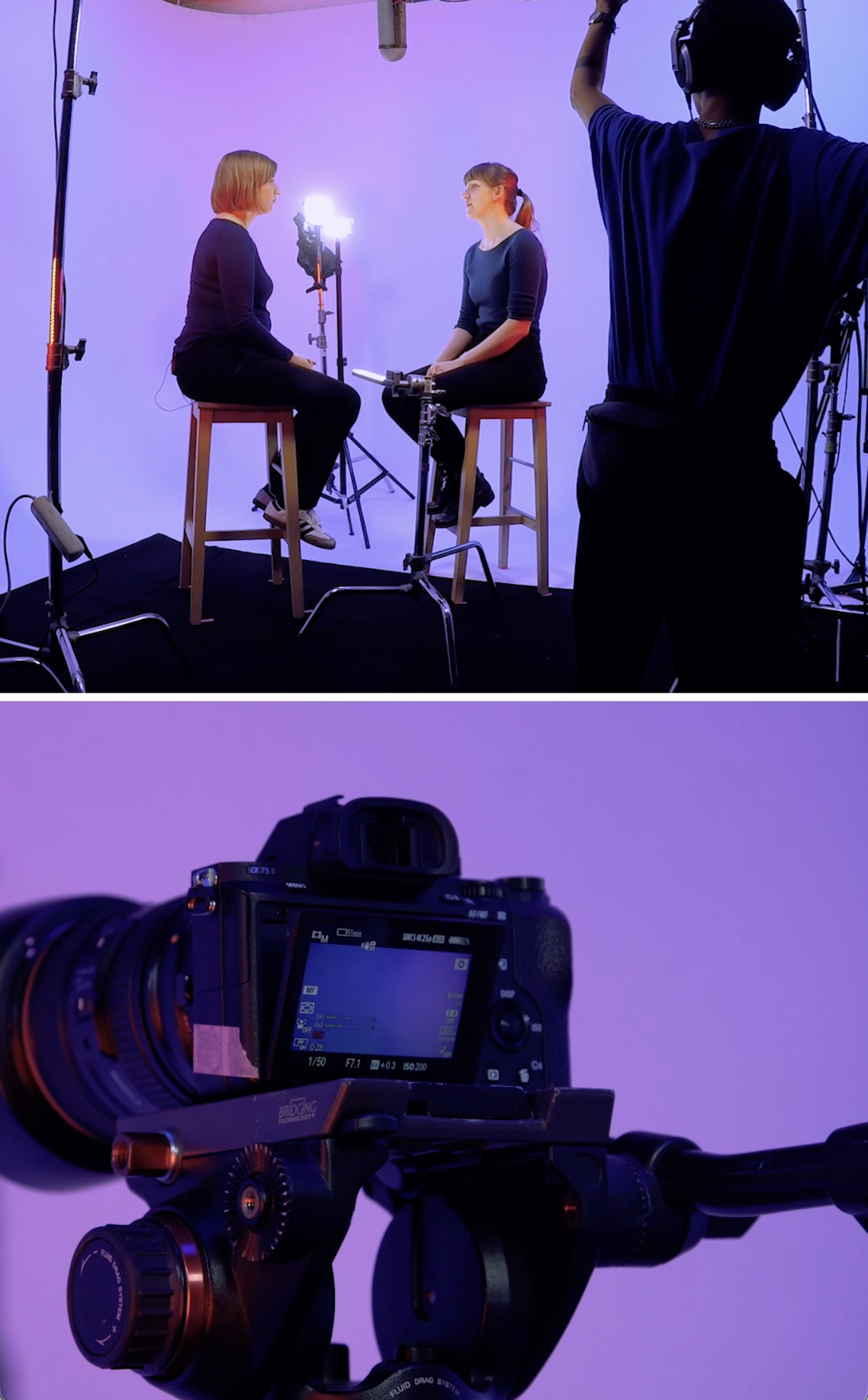 Still of digital + real video